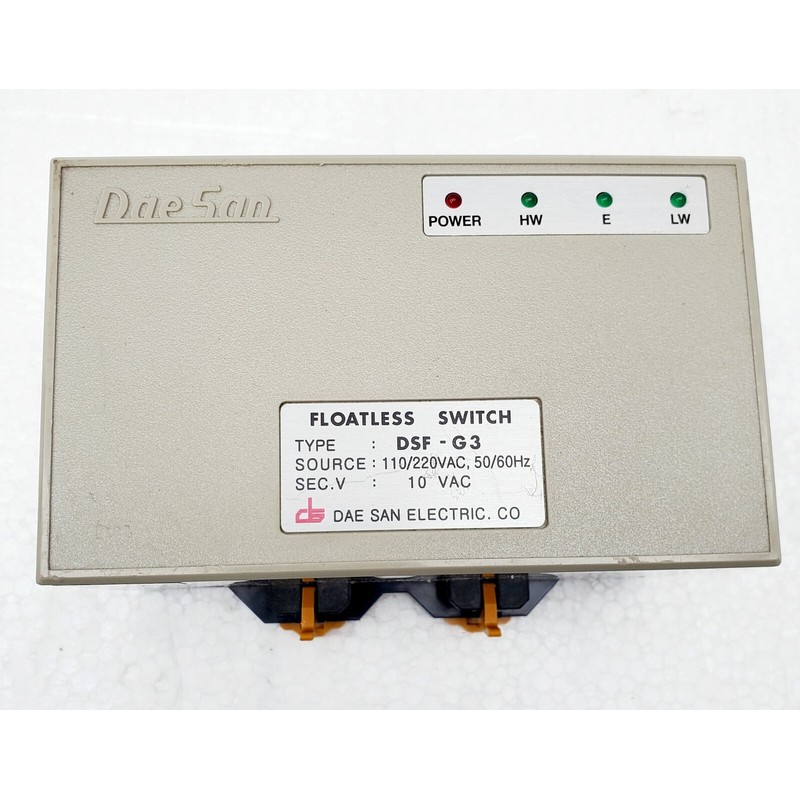 DAE SAN ELECTRIC. CO DSF-G3, FLOATLESS SWITCH 110/220 VAC, 5