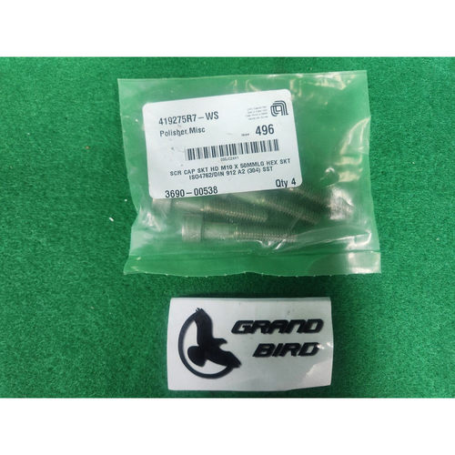 AMAT 3690-00538 SCR 帽子 SKT HD M10 X 50MMLG HEX SKT 4 件装