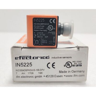 Ifm Efector100 Induktive Sensor IN5225 Ind3004dbpkg/US