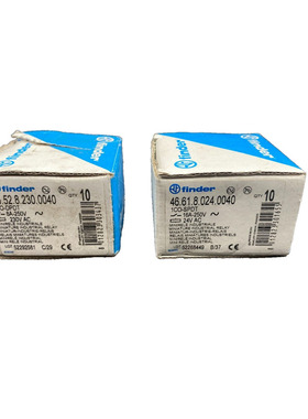 FINDER 46.52.8.230.0040 2CO-DPDT x10pc + 46.61.8.024.0040 1C