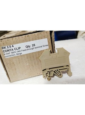 Conta Clip RK2.5 4 Feedthrough 螺钉端子块 4 毫米 260 伏 34A