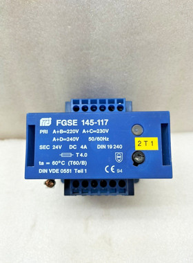 FGSE 145-117 变压器 A+B=220V A+C=230V A+D=240V 50/60 Hz