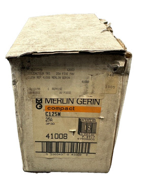 MERLIN GERIN 41008 C125N 25A 3P3D DISJONCTEUR TRIPHASE