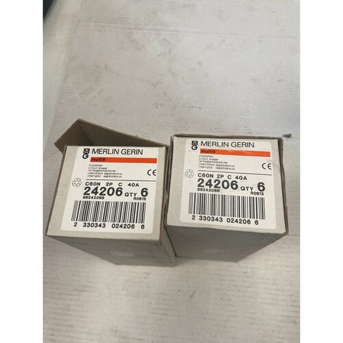10 pc x SCHNEIDER DISJONCTEUR MODULAIRE MULTI 9 - C60N Merli