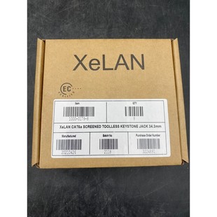 KEYSTONE XELAN 34.3 JACK TOOLLESS SCREENED CAT6A 8pc