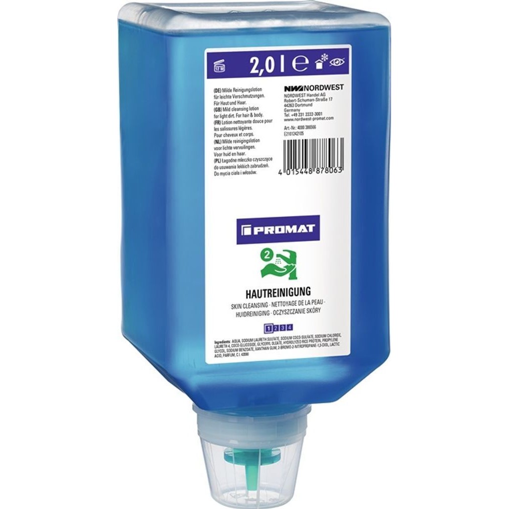 Promat 2 Liter Handreiniger Waschlotion Haut Haare seifenfre