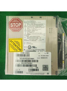 AMAT 0190-51712 S5 AMP 200V 100W DNET CPY EXT SERVOPACK SGDV