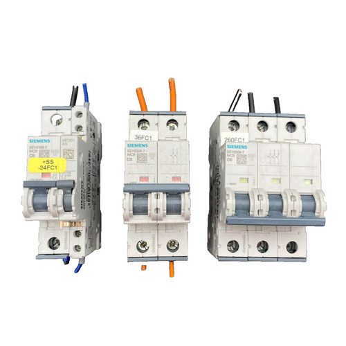 SIEMENS 5SY4106-7 MCB C6 + 5SY6206-7 MCB C6 +5SY6306-7 MCB C
