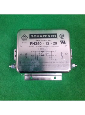 SCHAFFNER FN350-12-29 过滤器 1 相 12A 适用于驱动器,二手