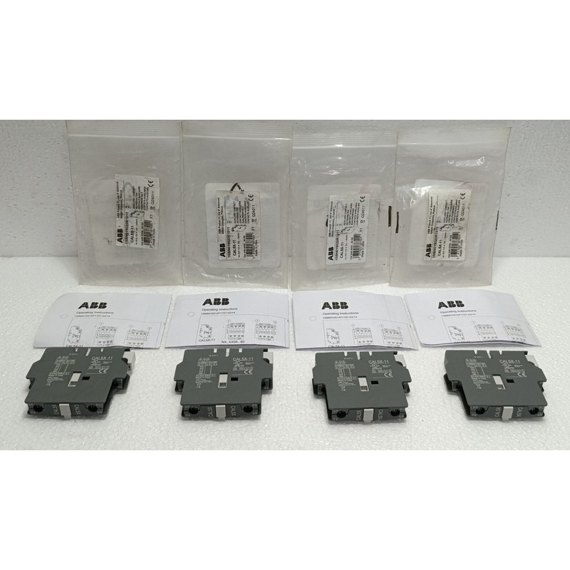 批量 4 件 ABB CAL5X-11 辅助接触块 – 1SBN019020R1011 | 全新