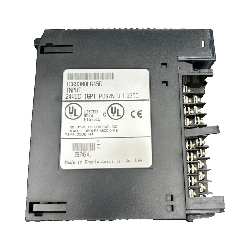 GENERAL ELECTRIC FANUC IC693MDL645D 24VDC 16PT POS/NEG LOGIC