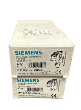 SIEMENS 3TH4280-0BG8 CONTROLE RELAY x2pc