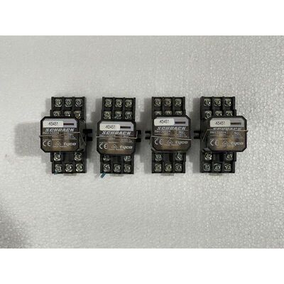 Lot Of 4Qty Schrack RM232024 Relay With Schrack RM78705 Sock