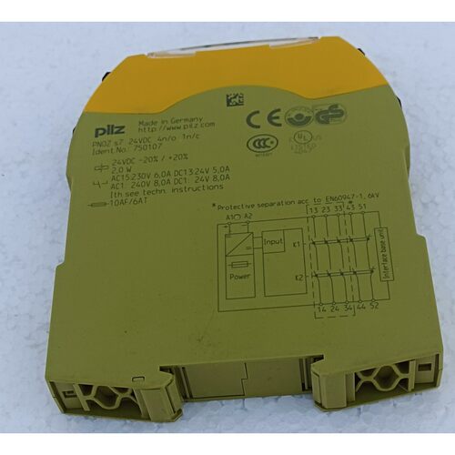 PILZ 750107 SAFETY RELAY PNOZ S7 24VDC 1n/c