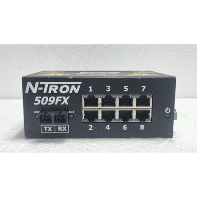 N-Tron 509FX Ethernet Schalter 509FX-A-SC Spannung 10-30v Ve
