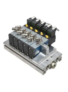 REXROTH valve terminal 5x 5/2, 577607022, 24VDC, 577 607...0