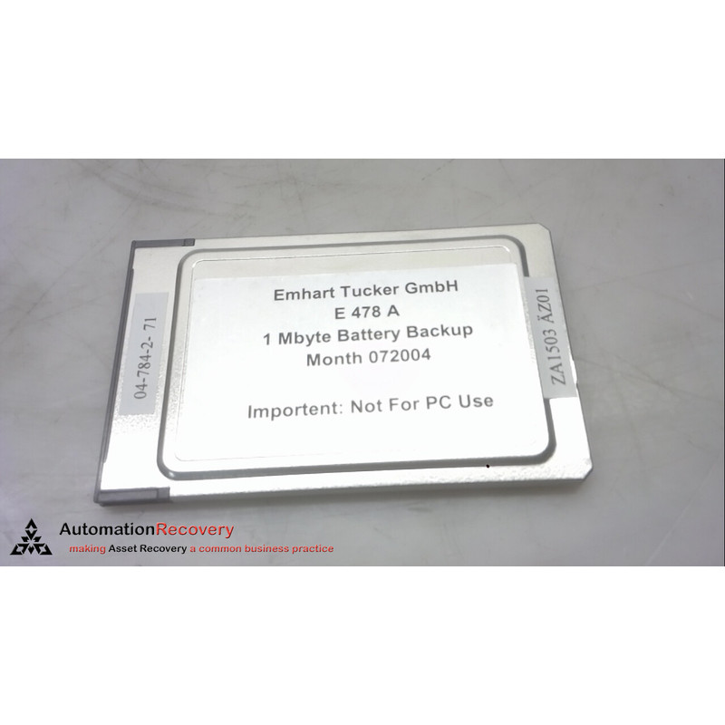 EMHART-TUCKER E 478 A,1 MBYTE 电池备份,MONTH 072004,全新* #2