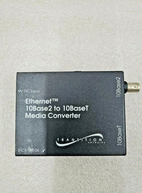 过渡网络以太网 10BASE2 至 10BASET 媒体转换器 E-CX-TBT-04
