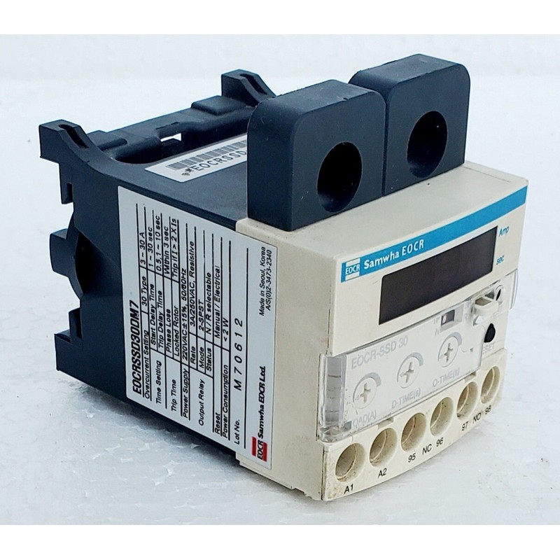 SAMWHA EOCR-SSD-30DM7 Protector Del Motor Automático Reinic