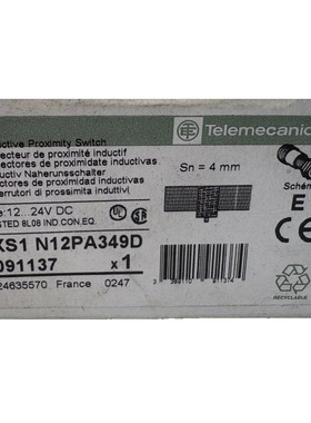 TELEMECANIQUE DETECTEUR DE PROXIMITE XS1 N12PA349D 4mm x1