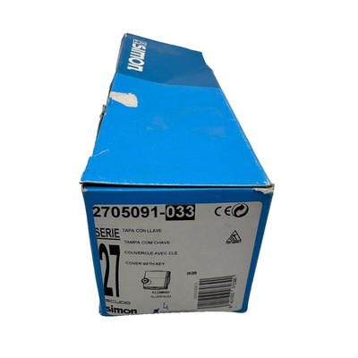 SIMON 2705091-033 SERIE 27 COUVERCLE AVEC CLE x4pc