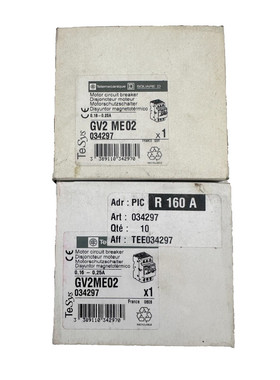 TELEMECANIQUE GV2ME02 034297 0.16-0.25A DISJONCTEUR MOTEUR x