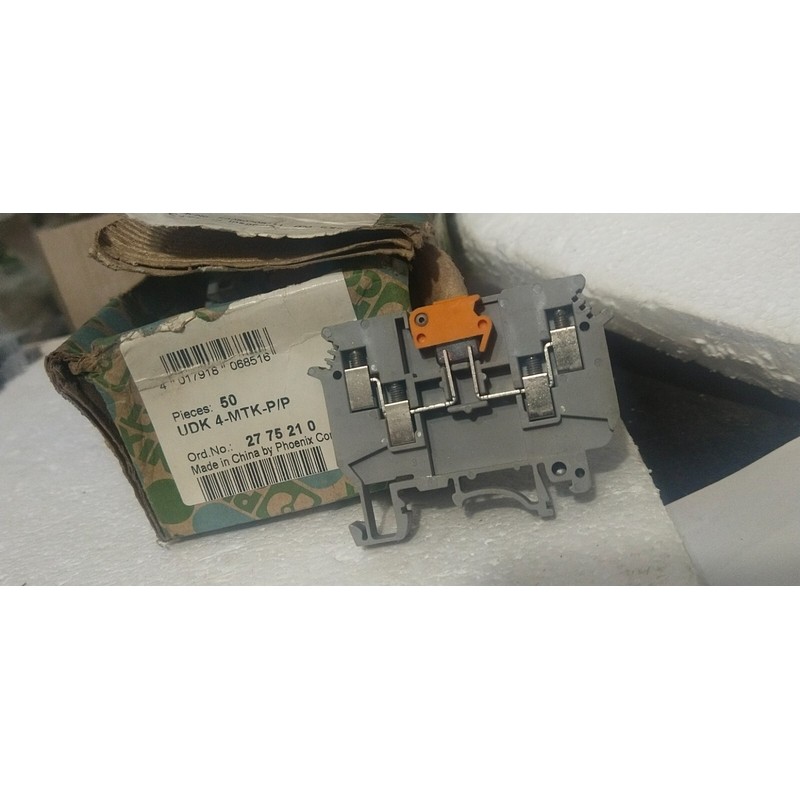 Phoenix Contact UDK 4-MTK 刀断开螺丝端子块 600V 10A 22-10AW