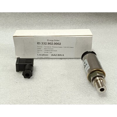 宝石 1200BGC2501A3UA 压力传感器 4-20mA 0-250 巴