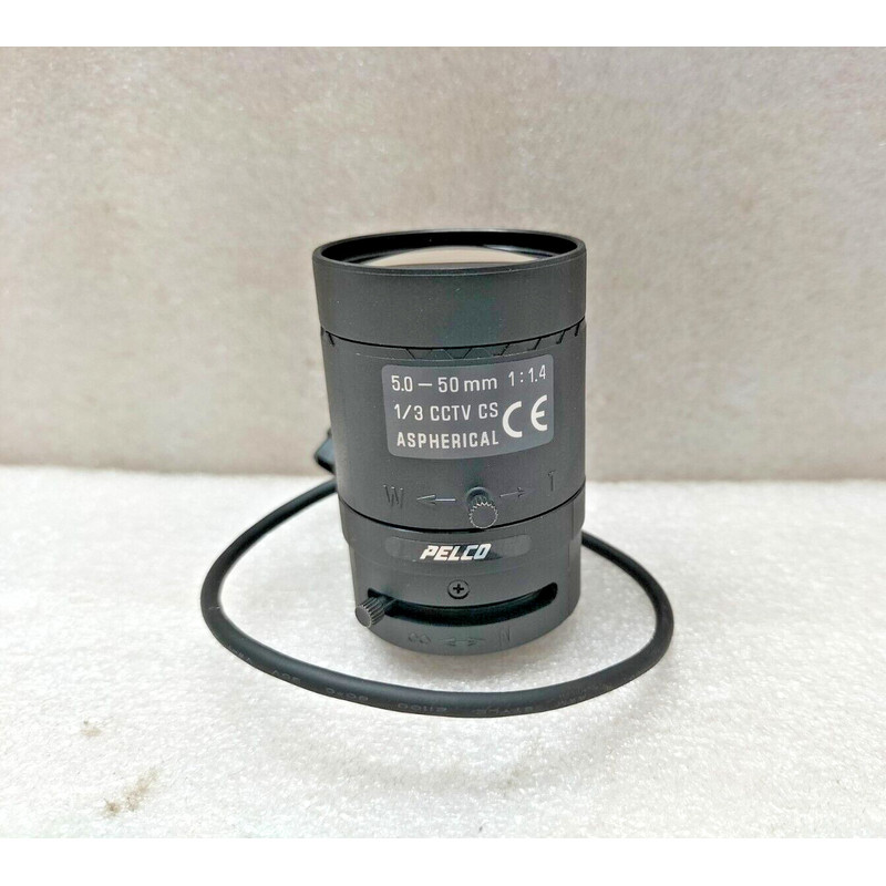 PELCO 13VD5-50 1/3 英寸亲笔签名 IRIS 5-50 毫米可变镜头