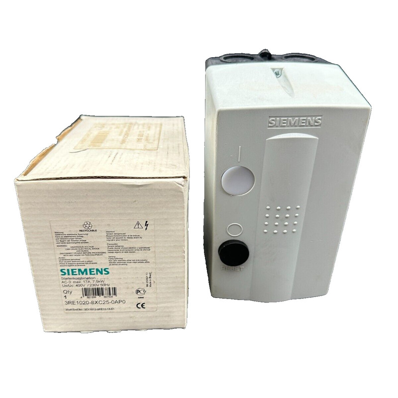 SIEMENS 3RE1020-8XC25-0AP0 17A 7.5kW COMBINAISON DE DEMARRAG