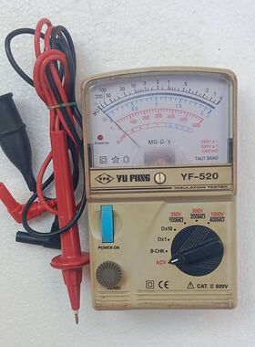 YF-520 HIGH RESISTANCE POINTER INSULATION TESTER ANALOG METE