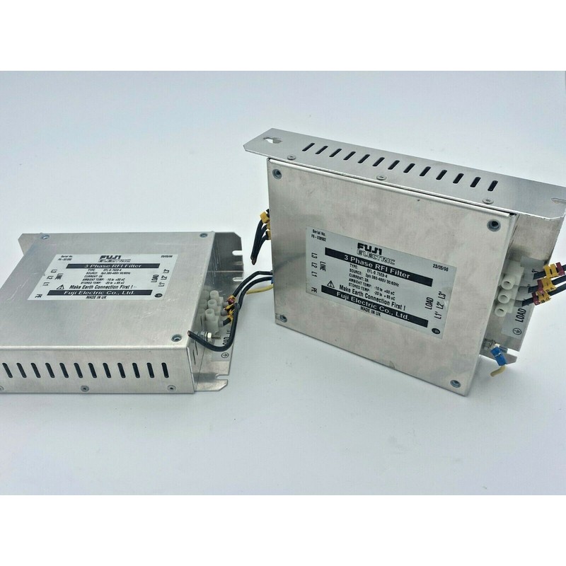 2pc x Fuji Electric EFL-0.75E9-4 3 phase rfi filter