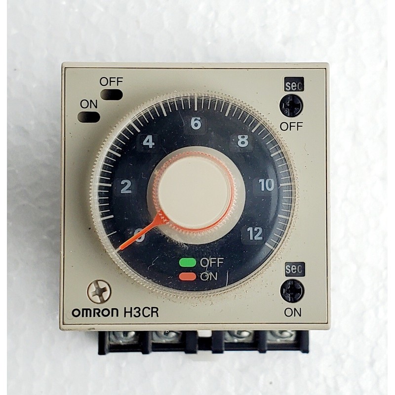 OMRON PLC Timer Doppio H3CR-F8 100-240 AC Con Base
