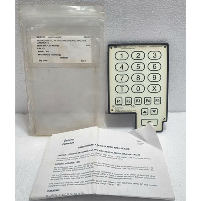 Spector Lumenex KP01-02 Intrinsically Safe Keypad