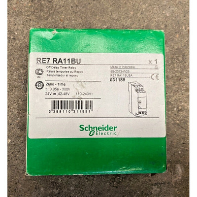 NEW SCHNEIDER ELECTRIC RE7RA11BU ZELIO OFF DELAY TIMER RELAY