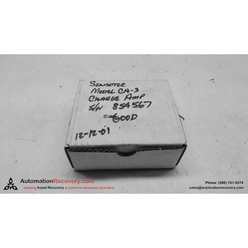 SENSOTEC 060-3168-02 充电放大器输入 15VDC,全新 #108713