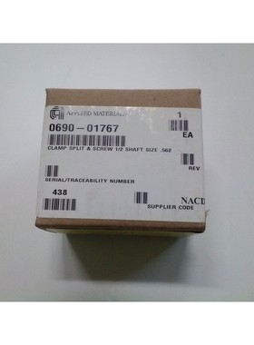AMAT 0690-01767 夹缝和尖叫 1/2 轴尺寸 0.562,全新