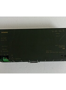 SIEMENS 6EP1 436-2BA00 POWER SUPPLY SITOP POWER 20, 6EP14362