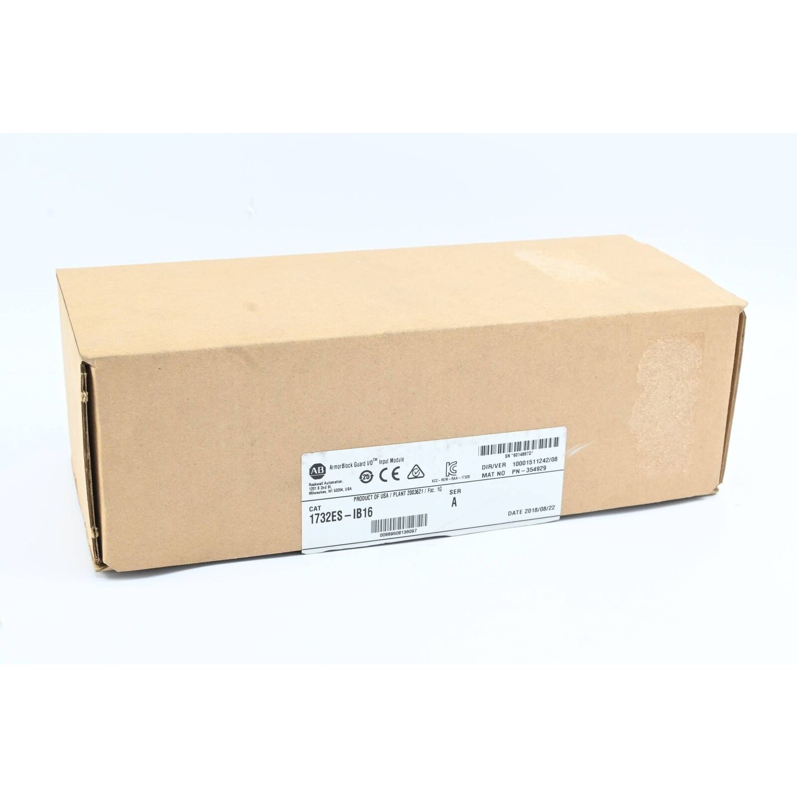 Allen Bradley ArmorBlock Guard I/O Input Module 1732ES-IB16