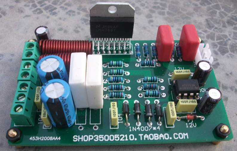 LM4766T装2×40W直流伺服恒流功放板