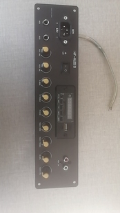 带USB解码 M65831混响OK放大板 前级5532 带面板
