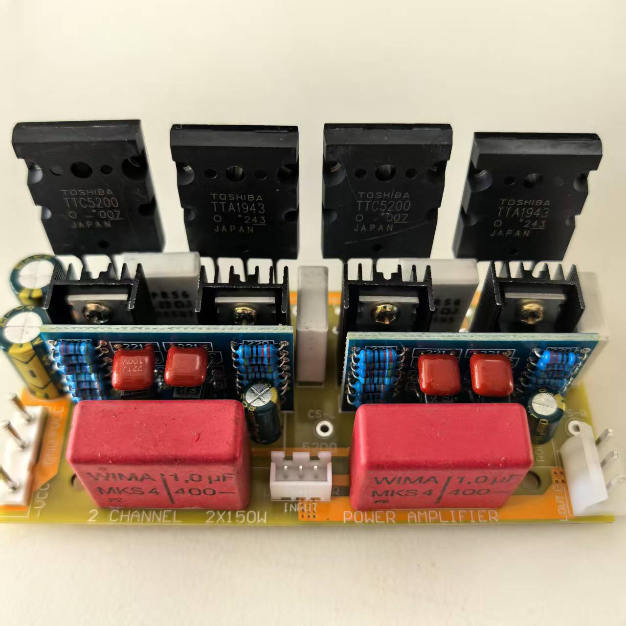 双声道立体声2X150W分立元件功放模块纯后级