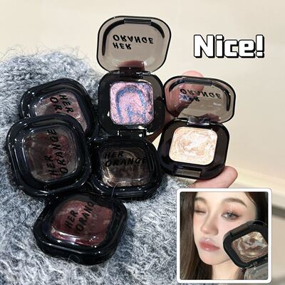 HERORANGE~土豆泥五花肉眼影珠光爆闪细腻持妆高光提亮卧蚕眼影盘