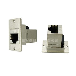 2孔固定面板方形对接USB3.0 2.0转接头打印机A转B母插座RJ45插座