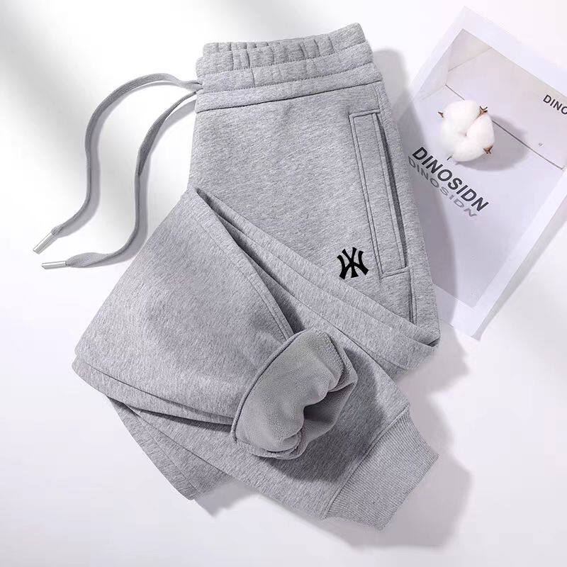 卫裤女灰色春秋冬新款2026运动裤束脚小个子加绒加厚男女休闲裤子