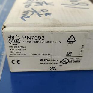 PN7093 压力传感器 ifm易福门工业工控自动化传感元件议价维修