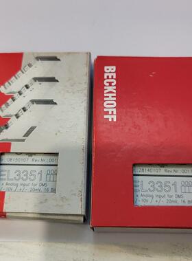 EL3351 模拟量输入模块 倍福工控自动化配件议价维修