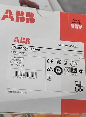 2TLA010040R0200 Sentry BSR11 安全继电器 ABB工控配件议价维修