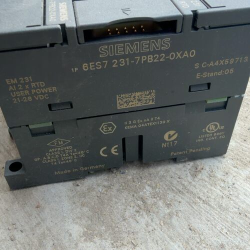 6ES7 231-7PB22-OXA0 EM231 AI 2×RTD PLC扩展模块议价维修