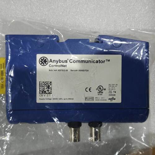 AB7033-B HMS Anybus通讯网关模块 ControlNet 24VDC议价维修